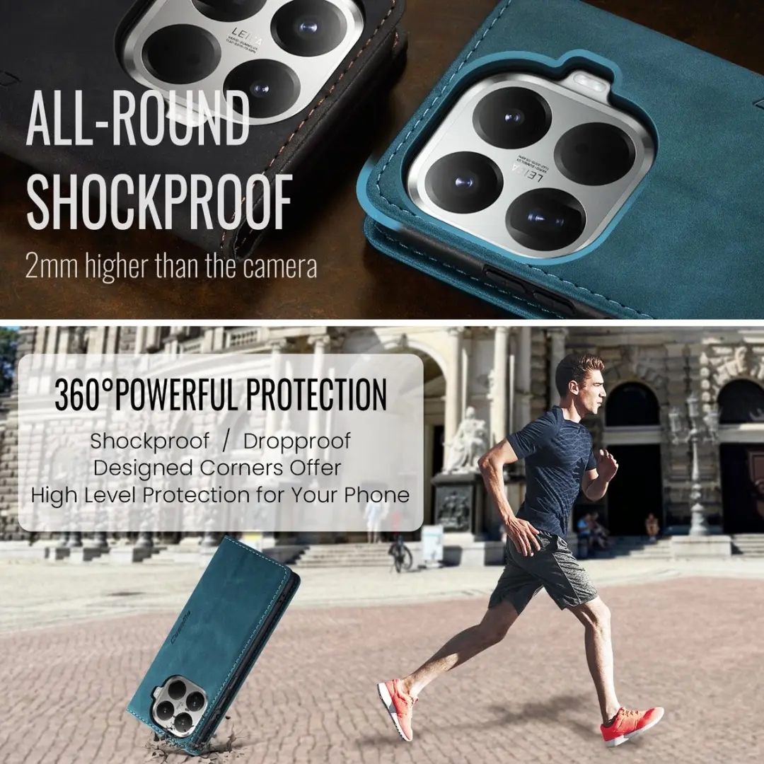 Caseme 013 Book Case Hoesje - Xiaomi 15T Pro - Blauw