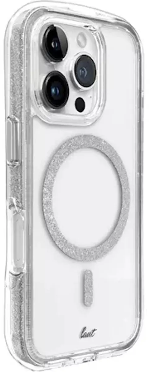 Laut Aero Sparkle iPhone 16 Pro Hoes - Crystal Clear - LIP24BASSL