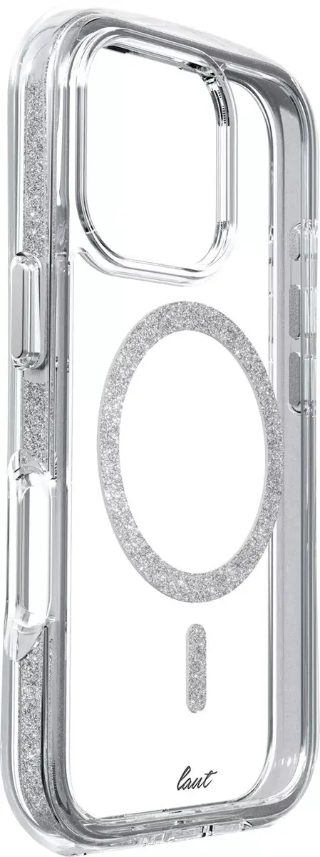 Laut Aero Sparkle iPhone 16 Pro Hoes - Crystal Clear - LIP24BASSL