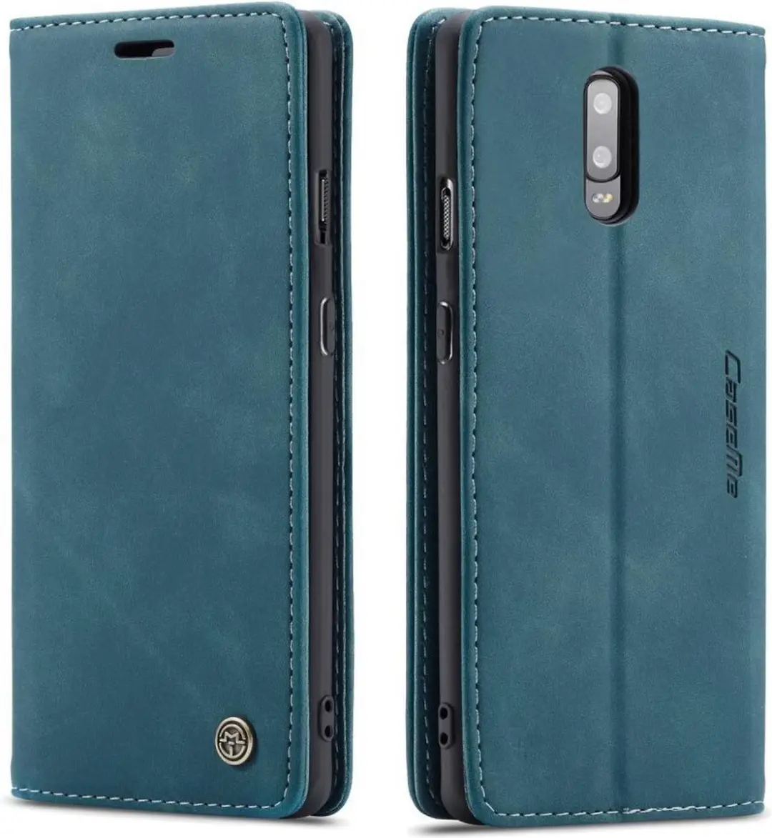 Caseme OnePlus 7 Book Case - Blauw - 2 Pasjes