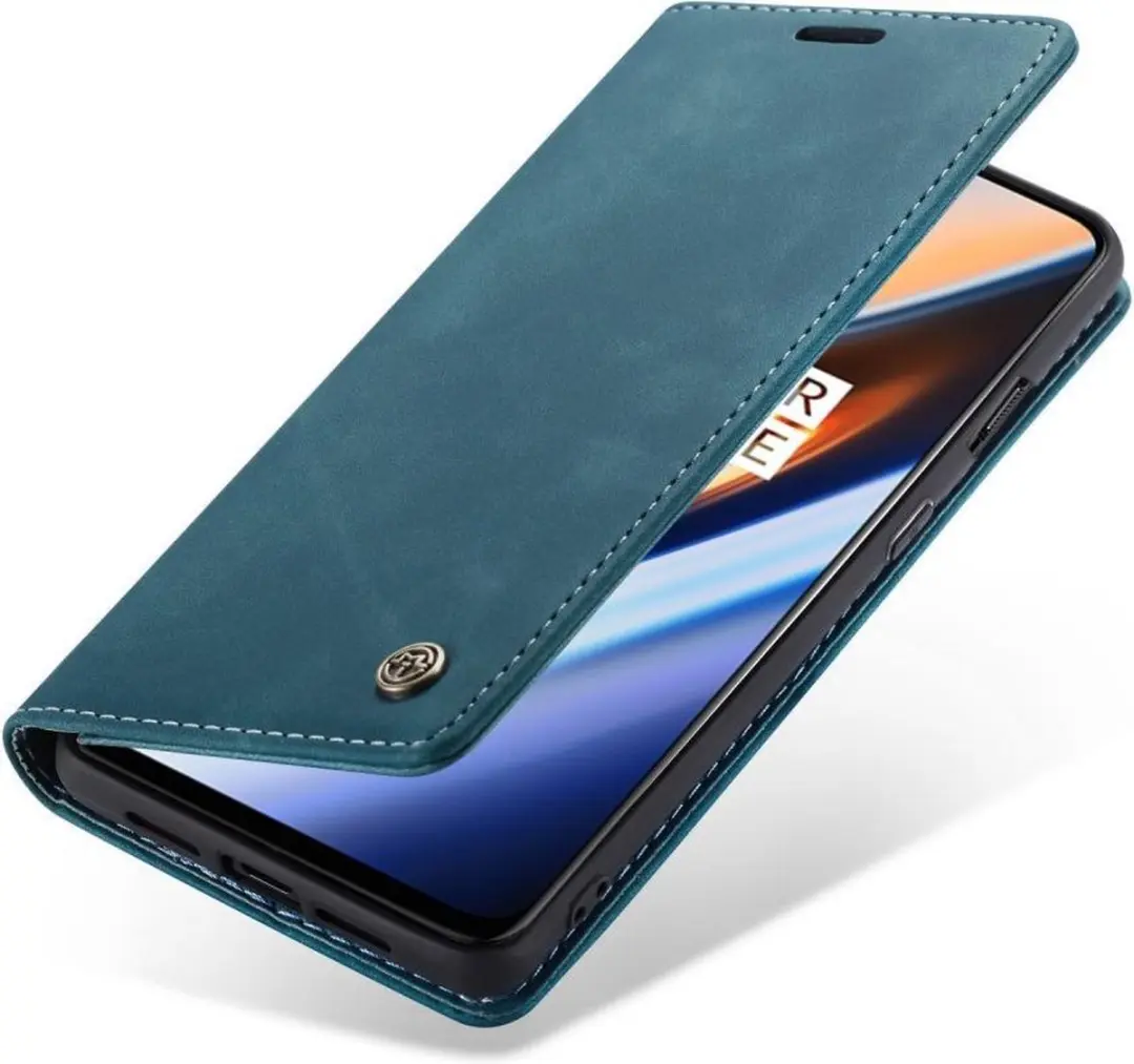 Caseme OnePlus 7 Book Case - Blauw - 2 Pasjes