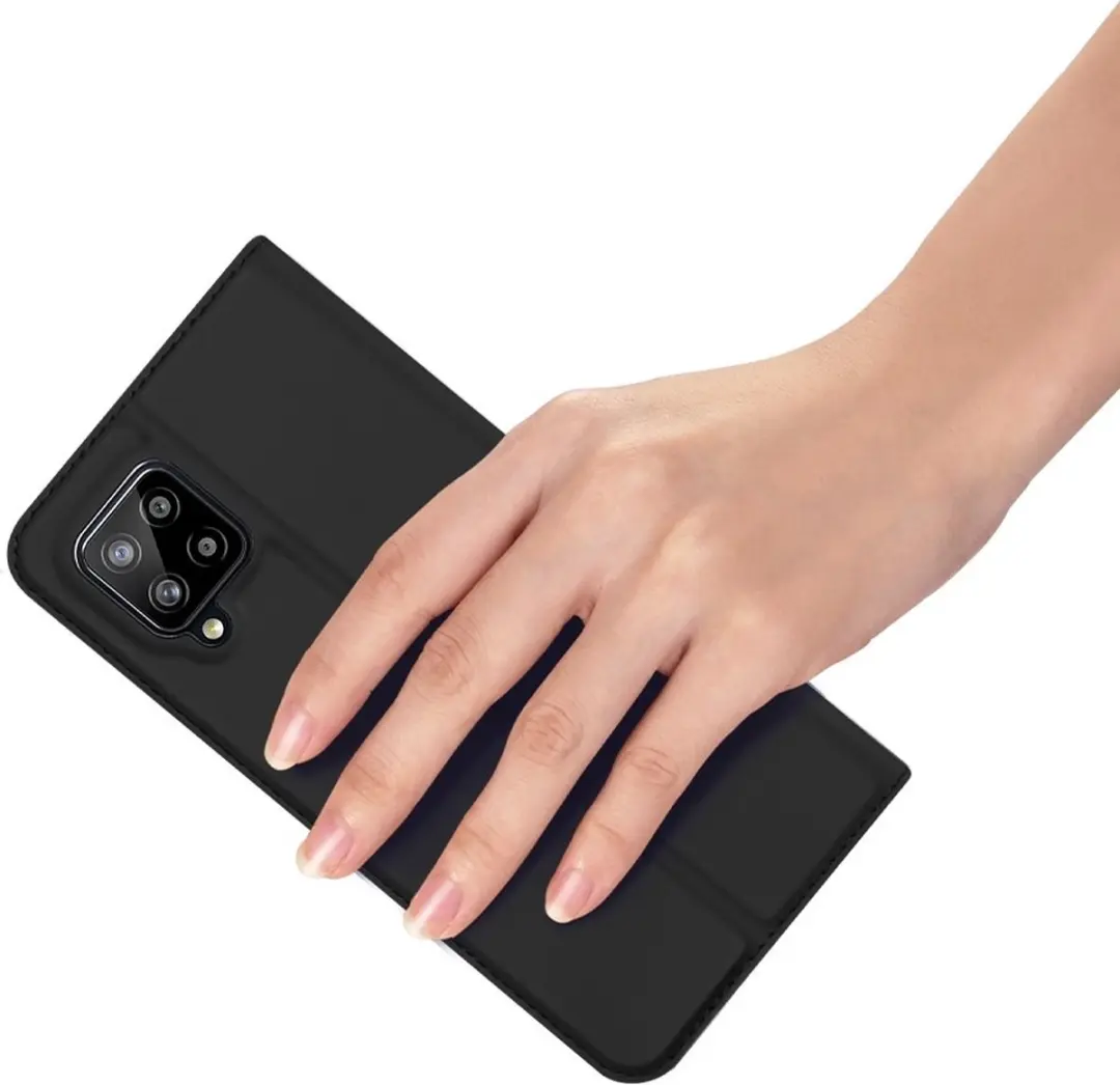 Dux Ducis Pro Serie Slim Wallethoes Samsung Galaxy A42 - Zwart