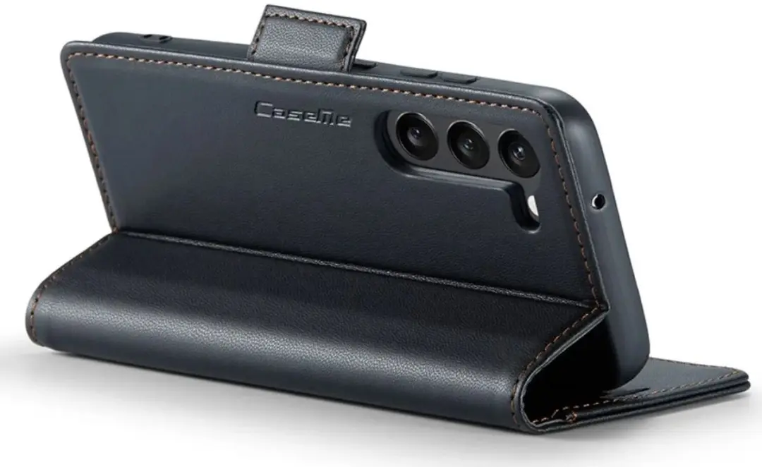 Caseme 023 RFID Hoesje Samsung Galaxy S24 - 3 Pasjes - Zwart