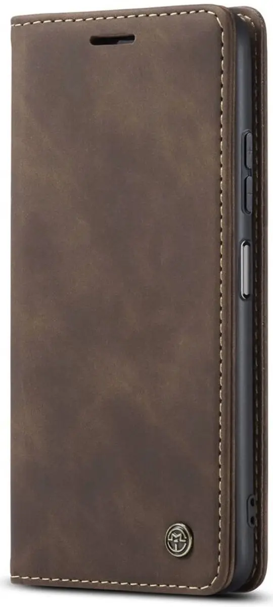 Caseme 013 Xiaomi Redmi Note 12 Pro+ Hoesje - 2 Pasjes - Coffee