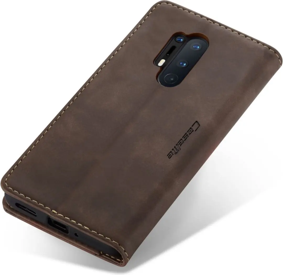 Caseme Book Case OnePlus 8 Pro - Donkerbruin