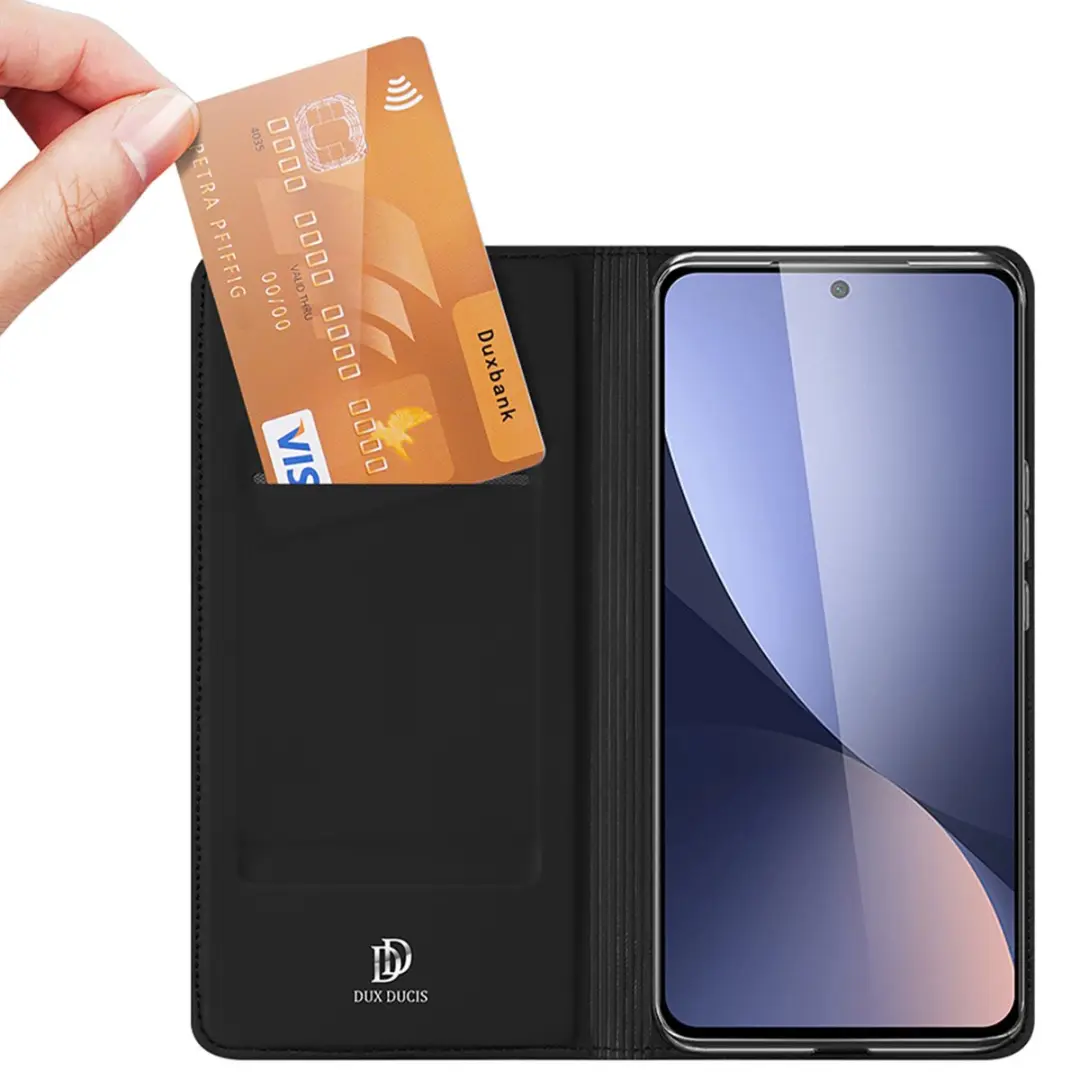 Dux Ducis Slim Softcase Bookcase Xiaomi 12 Lite SH00052783 - Zwart