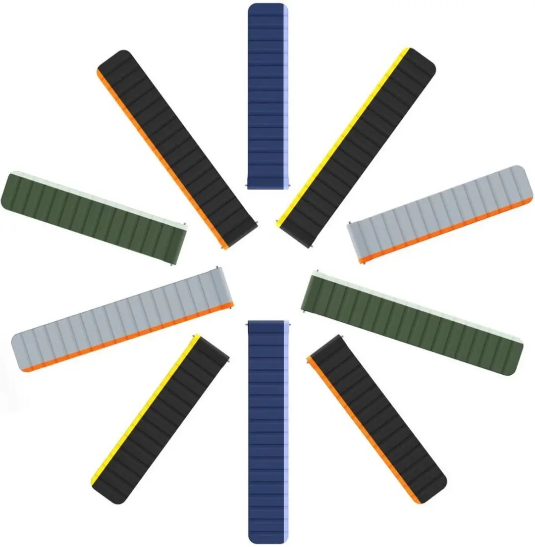 Dux Ducis LD Strap Smartwatchband 22mm - Zwart/Geel
