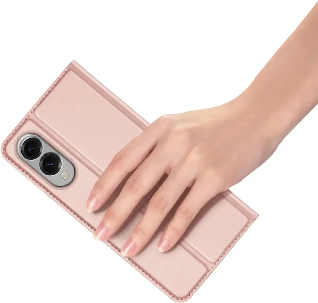 Dux Ducis Telefoonhoesje Samsung Galaxy S25 Edge - Book Case - Rose Goud - afbeelding 6 van 6