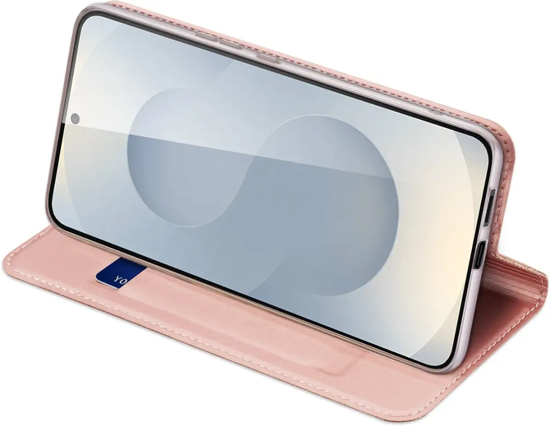 Dux Ducis Telefoonhoesje Samsung Galaxy S25 Edge - Book Case - Rose Goud