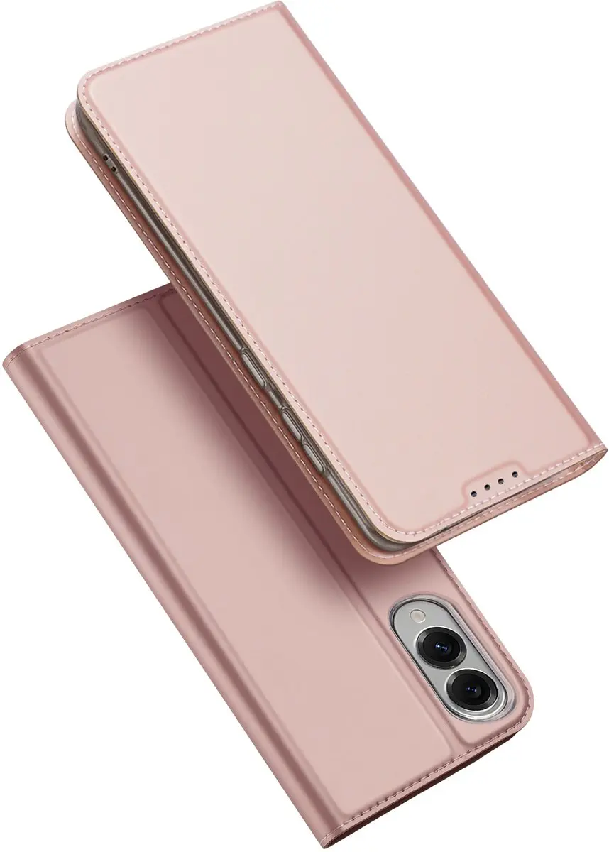 Dux Ducis Telefoonhoesje Samsung Galaxy S25 Edge - Book Case - Rose Goud