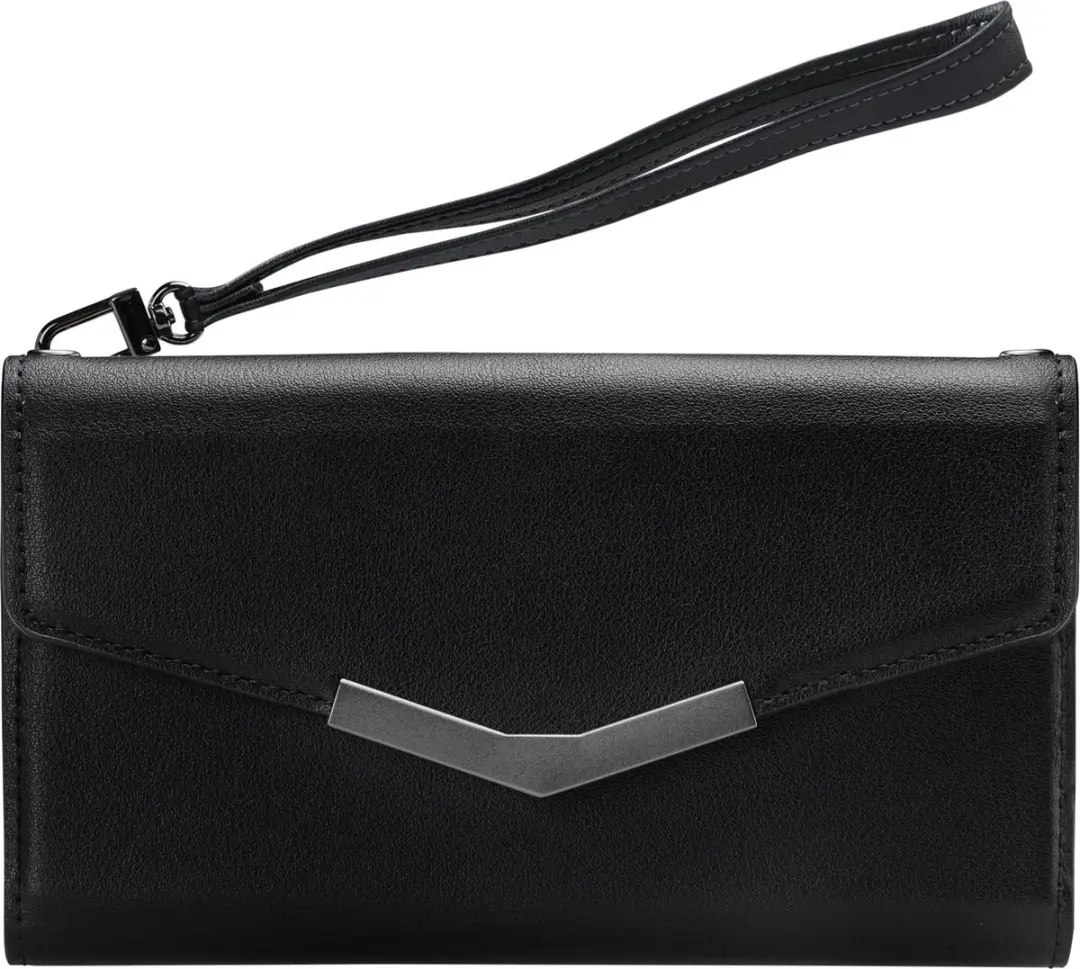 Mobilize iPhone 12 Pro Max Clutch Case - Croco Zwart - 5 Pasjes