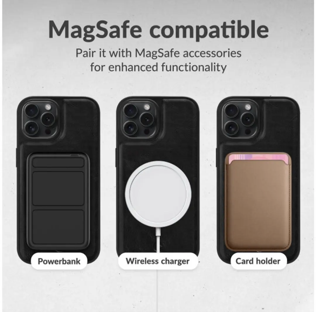 Mobilize Magsafe iPhone 17 Telefoonhoesje 2in1 Bookcase - Zwart