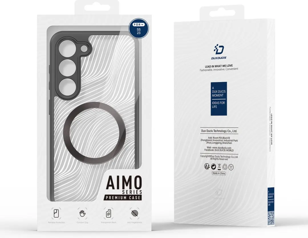 Dux Ducis Aimo Back Cover Zwart - Samsung Galaxy S23 Ultra