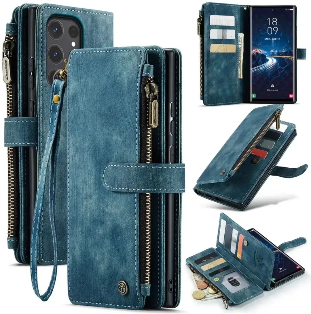 Caseme C30 Hoesje Samsung Galaxy S25 Ultra - Blauw