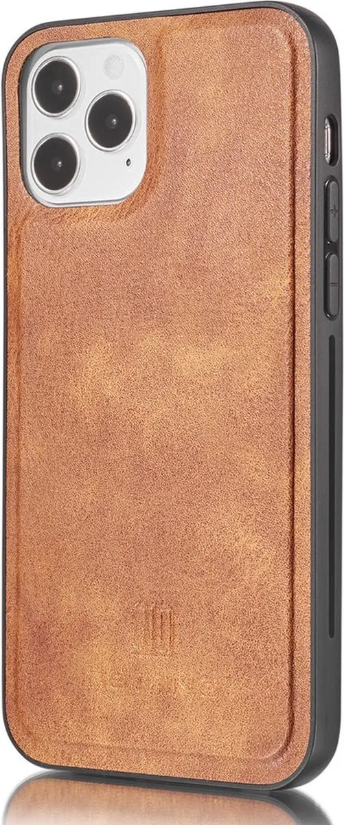 DG.MING iPhone 13 Hoesje 2-in-1 Book Case - Bruin