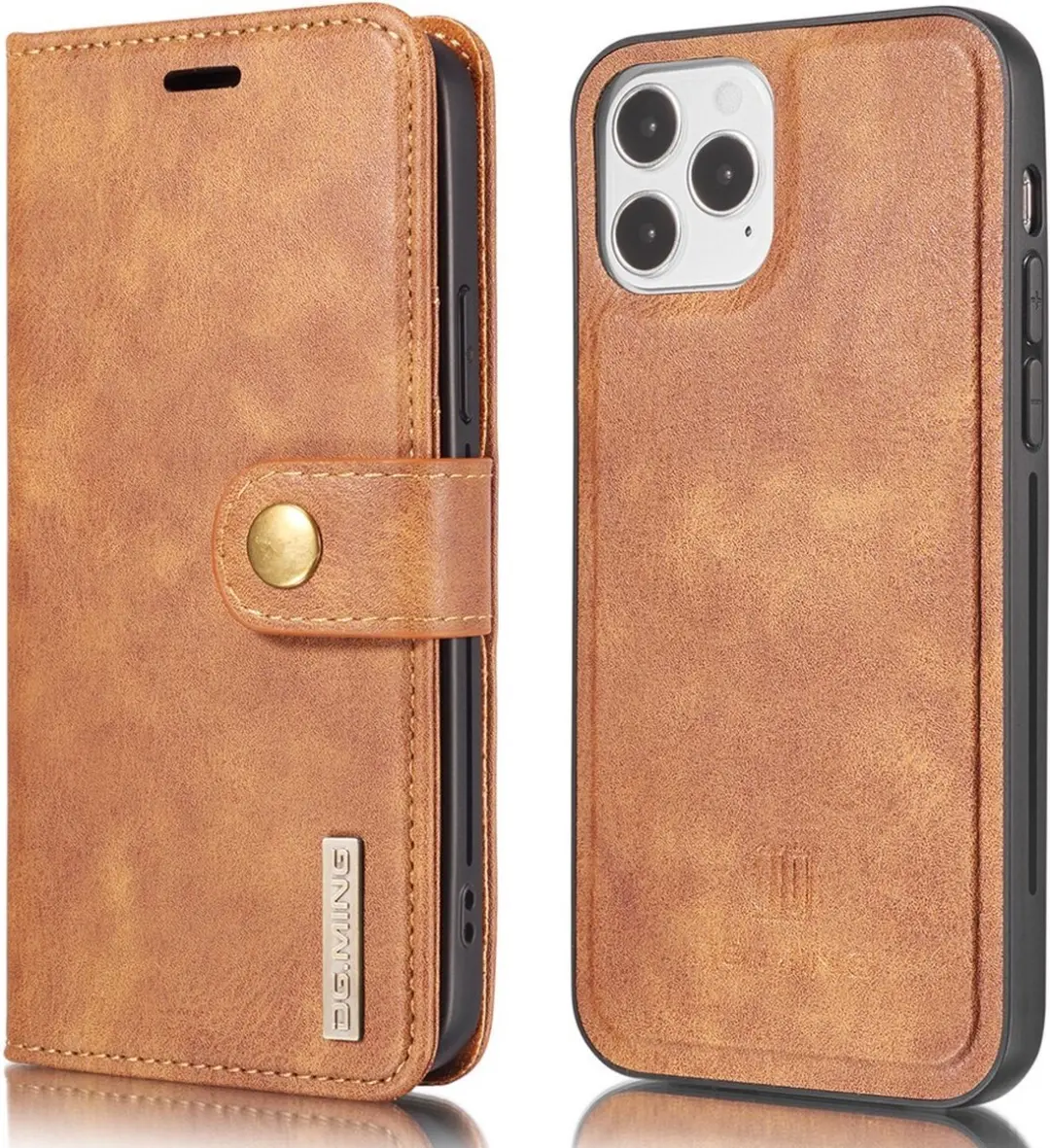 DG.MING iPhone 13 Hoesje 2-in-1 Book Case
