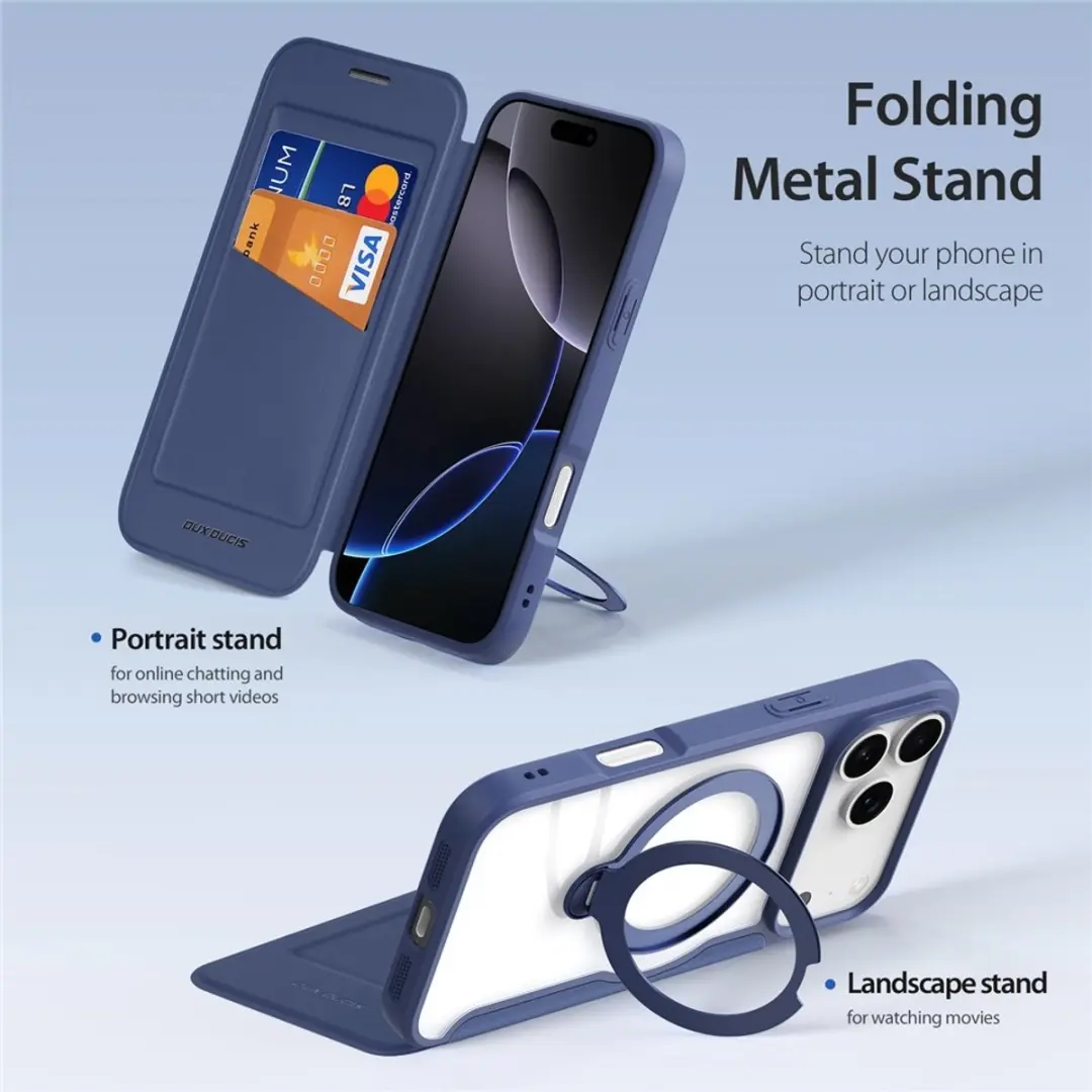 Dux Ducis Skin X Pro Series Hoesje iPhone 17 Pro - Blauw - MagSafe