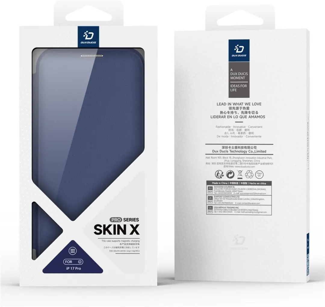 Dux Ducis Skin X Pro Series Hoesje iPhone 17 Pro - Blauw - MagSafe