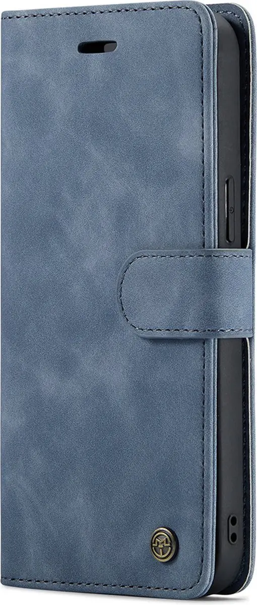 Caseme iPhone 15 Plus Bookcase Hoesje - Effen Grijs - 4 Pasjes