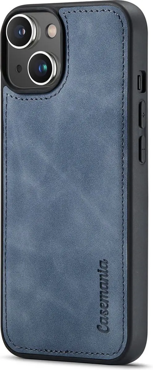 Caseme iPhone 15 Plus Bookcase Hoesje - Effen Grijs - 4 Pasjes