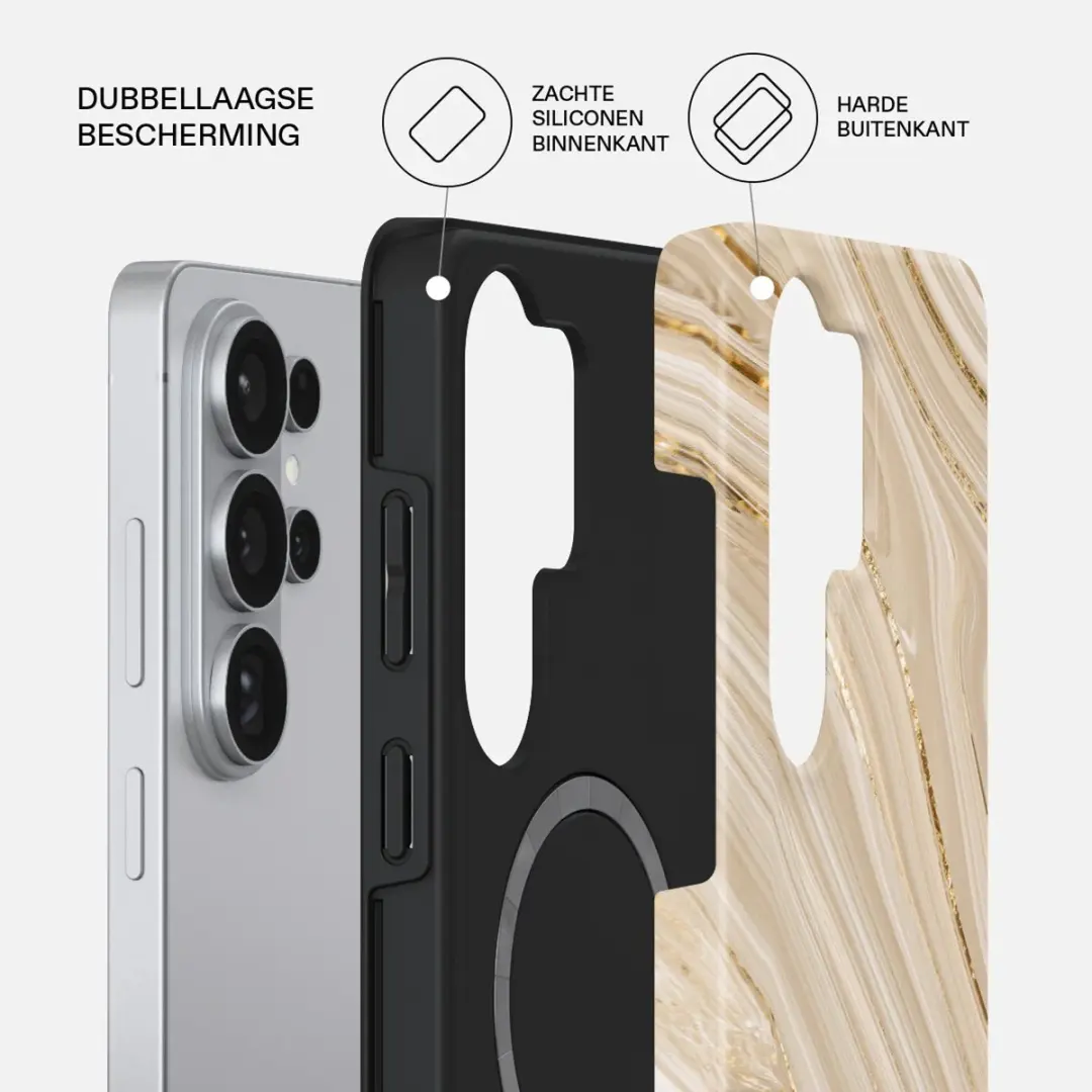 Burga Tough MagSafe Hoesje - Samsung Galaxy S26 Ultra - Bruin