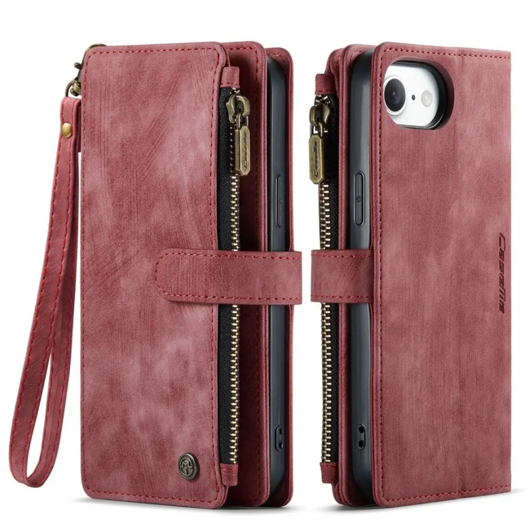 CaseMe C30 iPhone Hoesje met Portemonnee - Rood
