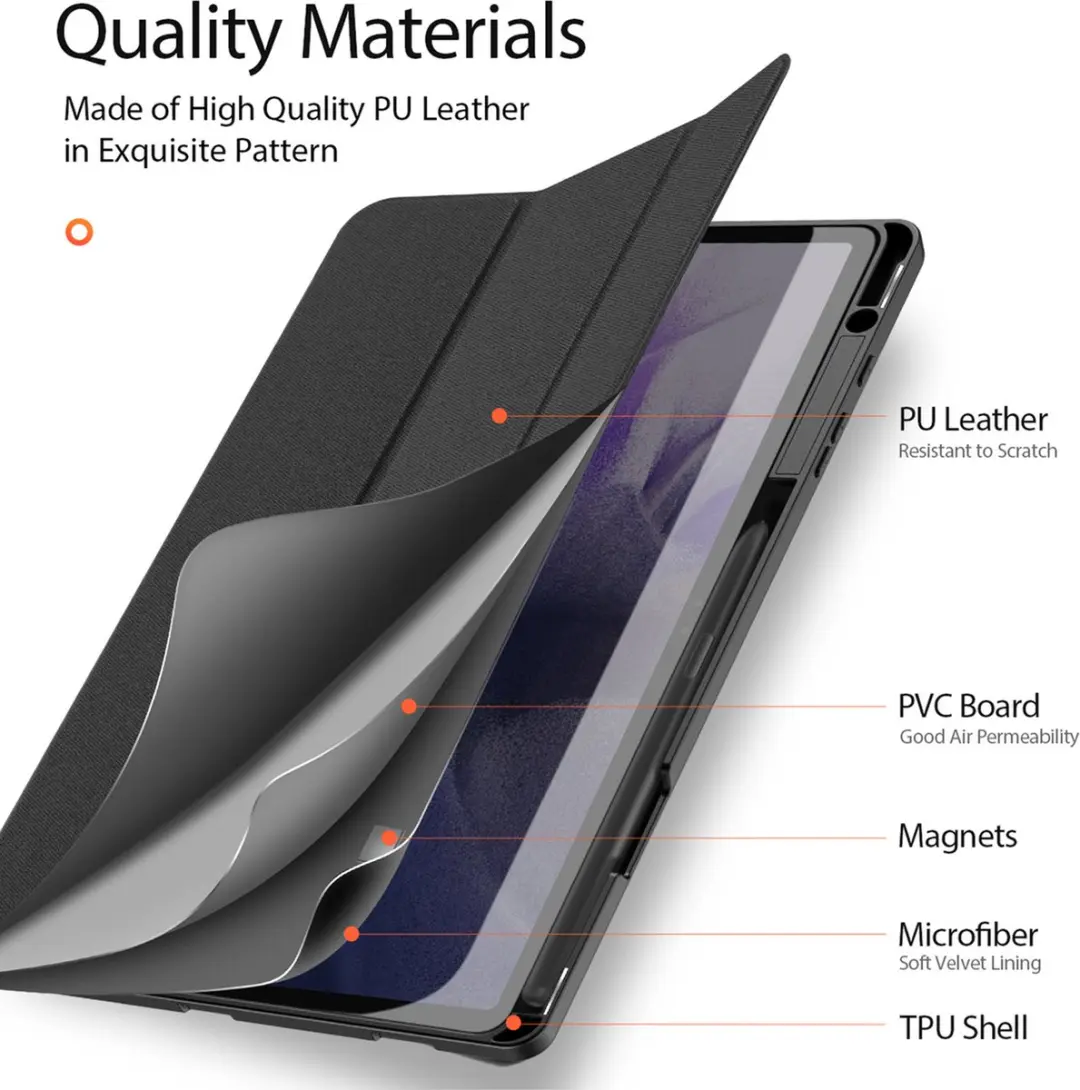 Dux Ducis Domo Bookcase Samsung Galaxy Tab S9 11" - Zwart