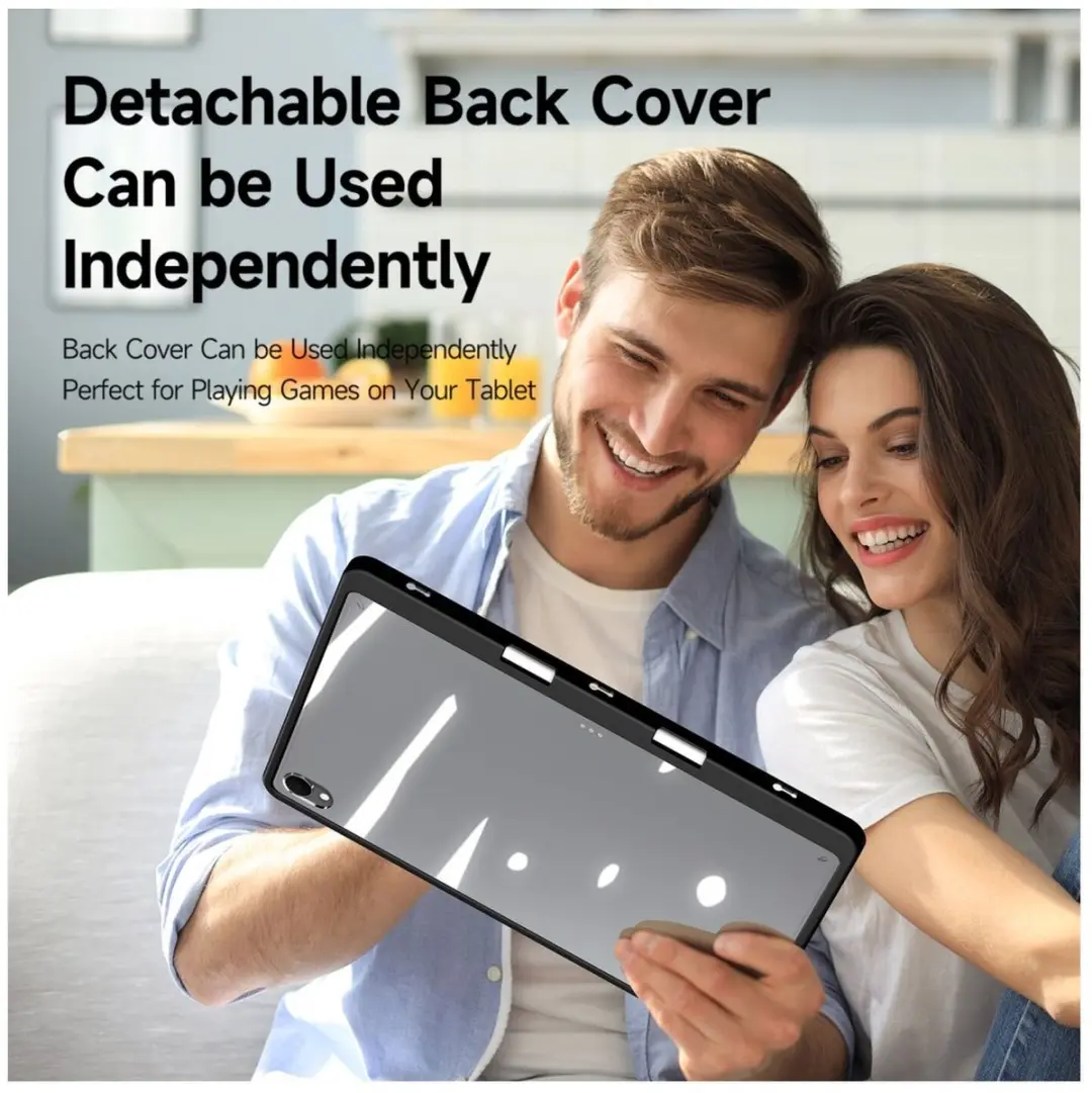 Dux Ducis Magi Hoes Samsung Galaxy Tab S11 - V-Fold Book Case Zwart