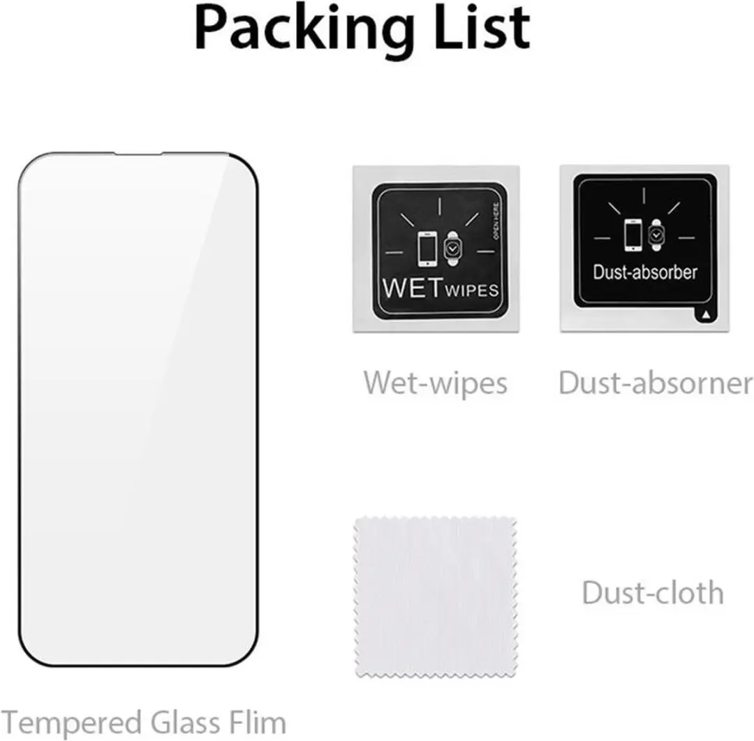 Dux Ducis iPhone 16 Pro Tempered Glass Screenprotector - Zwart