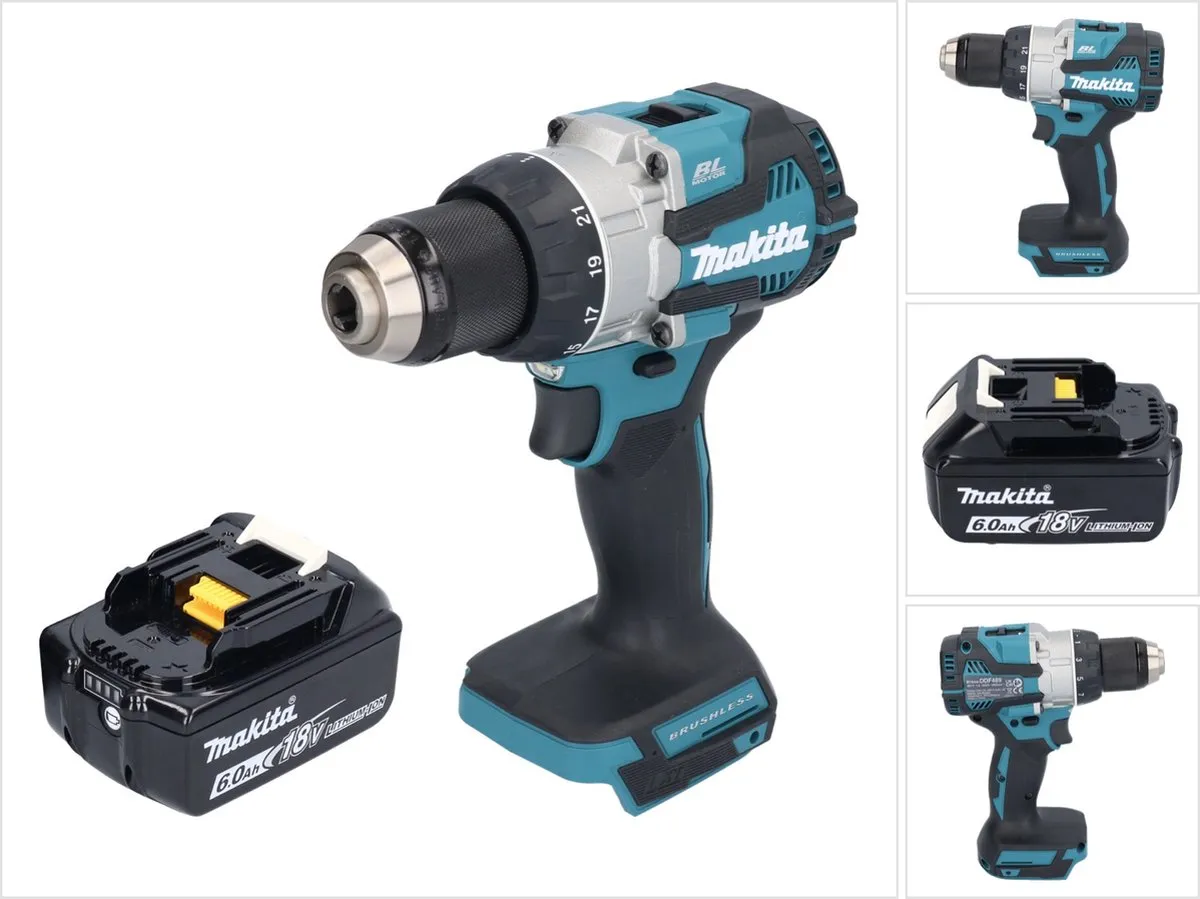 Makita DDF489G1 Accuboormachine 18V 73Nm Borstelloos