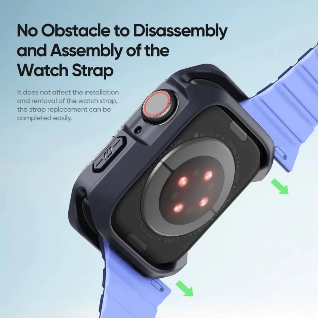 Dux Ducis Tamo Hoesje Apple Watch 11/10 46mm - Blauw