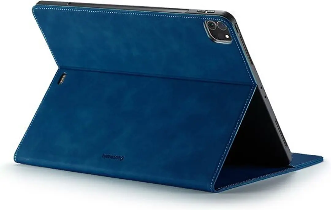 Caseme Bookcase Hoesje iPad Pro 11 - Donkerblauw Kunstleer