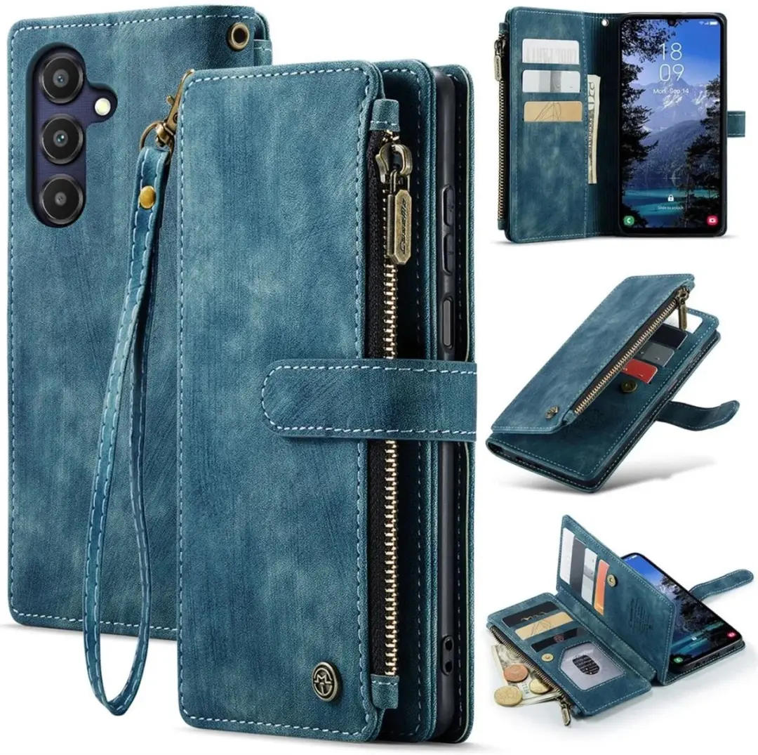 Caseme C30 Hoesje Samsung Galaxy A25 - Blauw