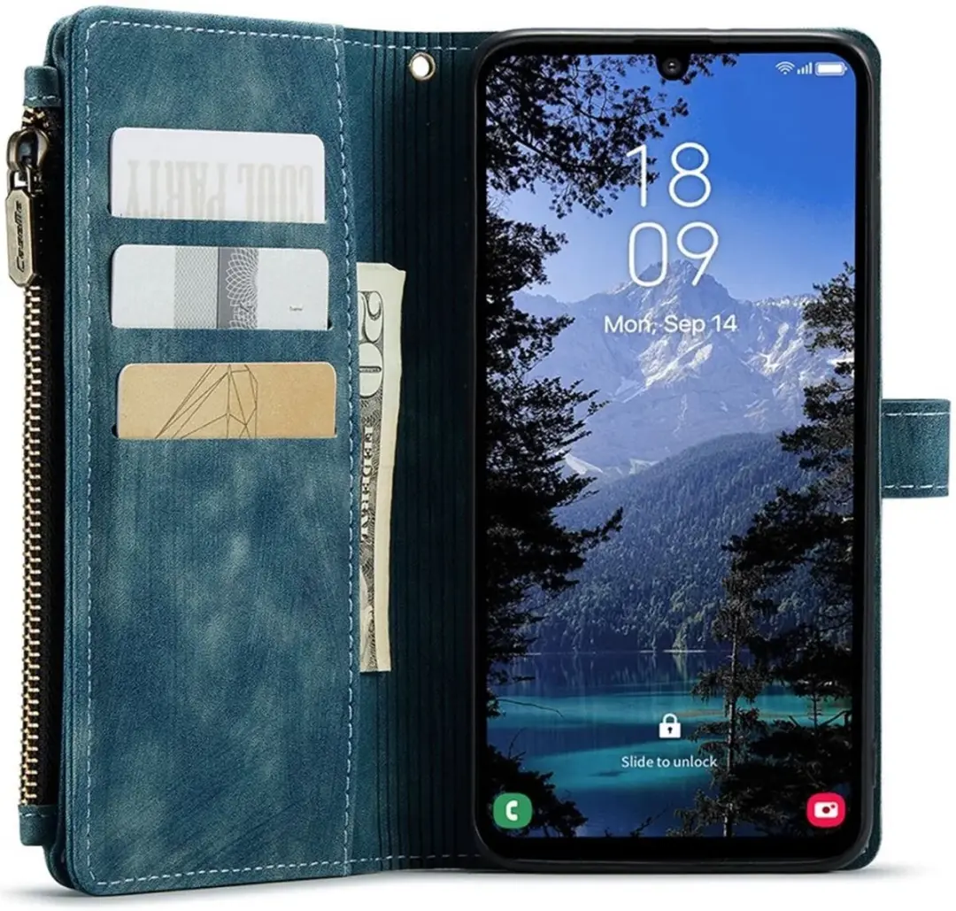 Caseme C30 Hoesje Samsung Galaxy A25 - Blauw