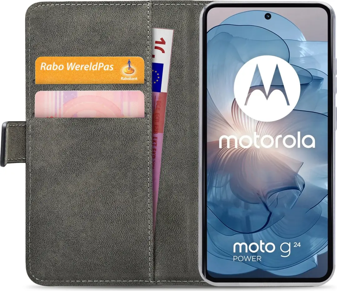 Mobilize Classic Gelly Wallet Bookcase Motorola Moto G24 - Zwart