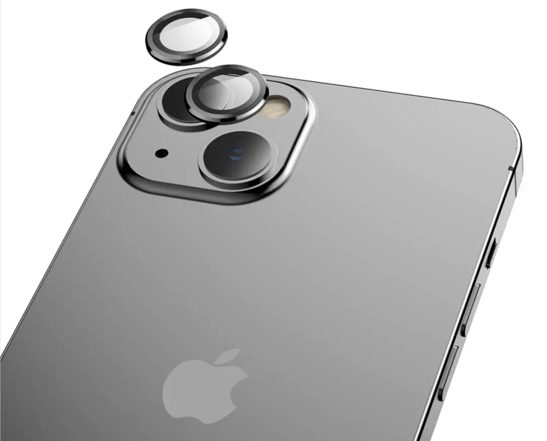 Hoco Camera Glasfolie iPhone 14/14 Plus - Zwart