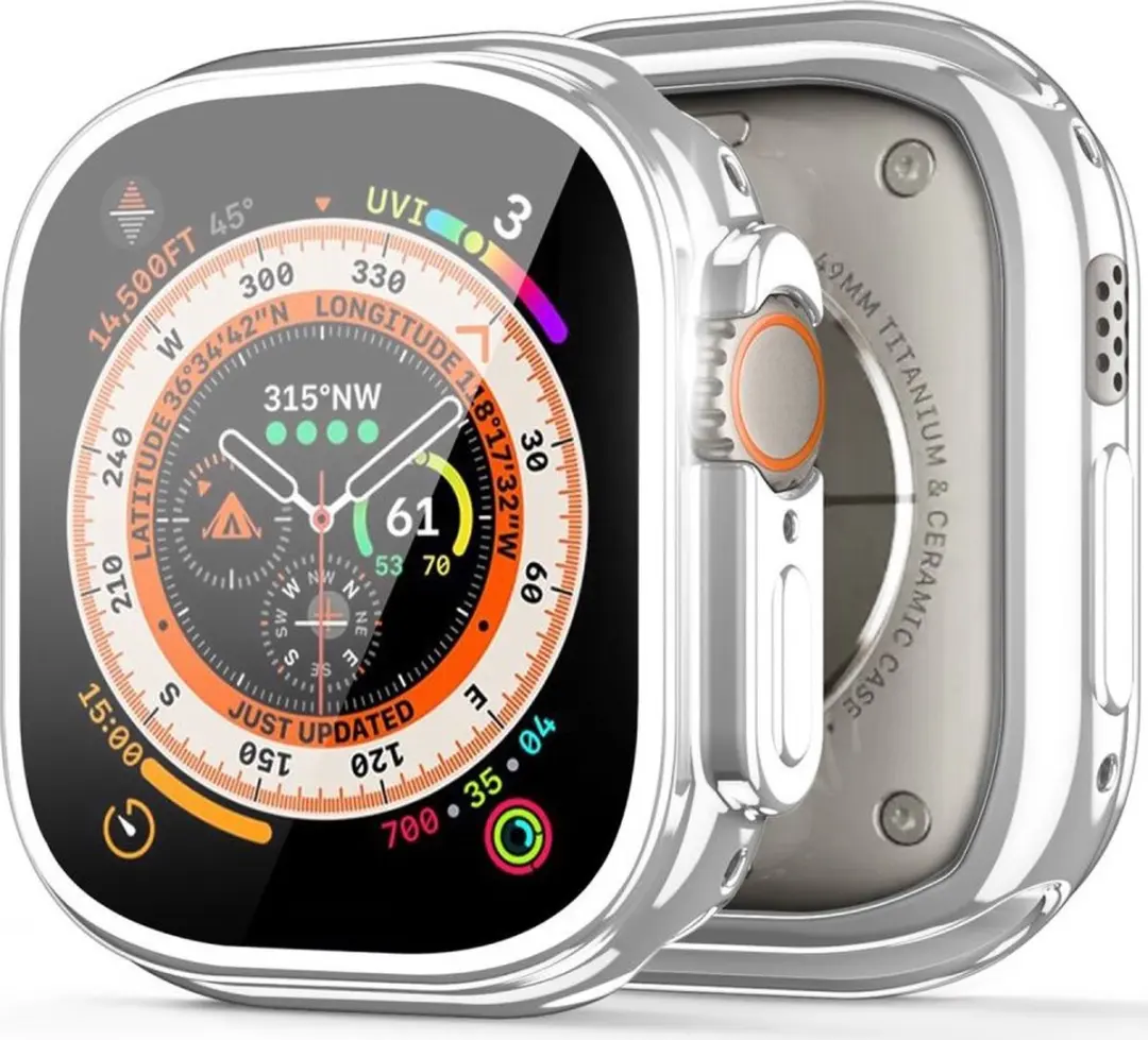 Dux Ducis Apple Watch Ultra Hoesje Full Protect 49mm - Zilver
