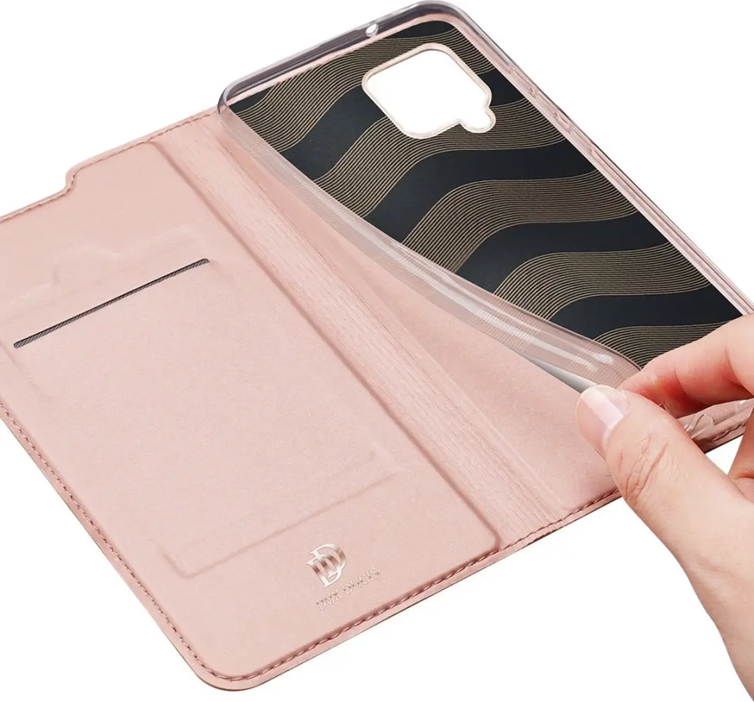 Dux Ducis Pro Serie Slim Wallethoes Samsung Galaxy A42 - Rose Goud - afbeelding 4 van 6