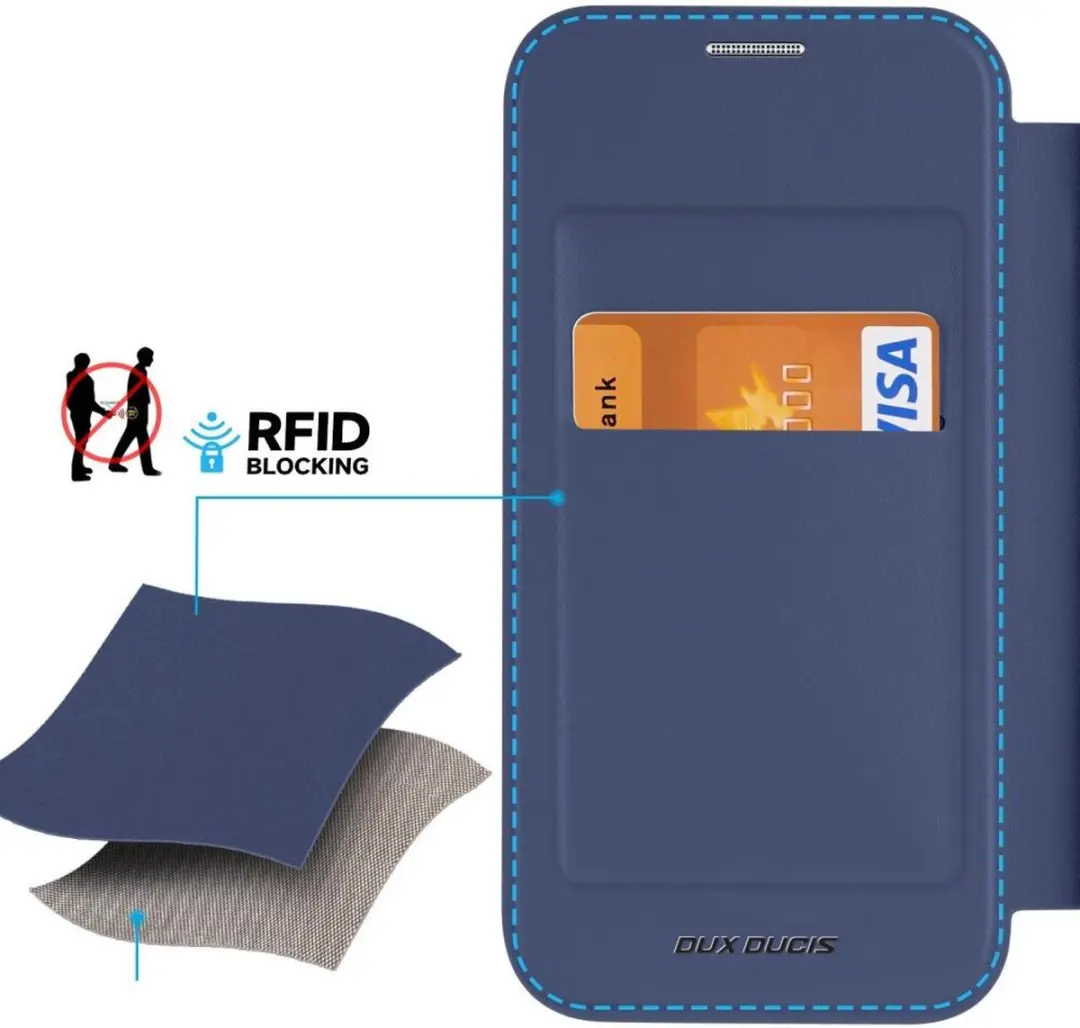 Dux Ducis Skin X Pro Book Case Telefoonhoesje S24 Plus - Donkerblauw