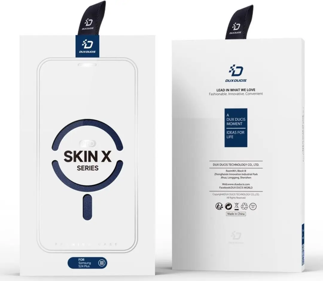 Dux Ducis Skin X Pro Book Case Telefoonhoesje S24 Plus - Donkerblauw - afbeelding 6 van 6