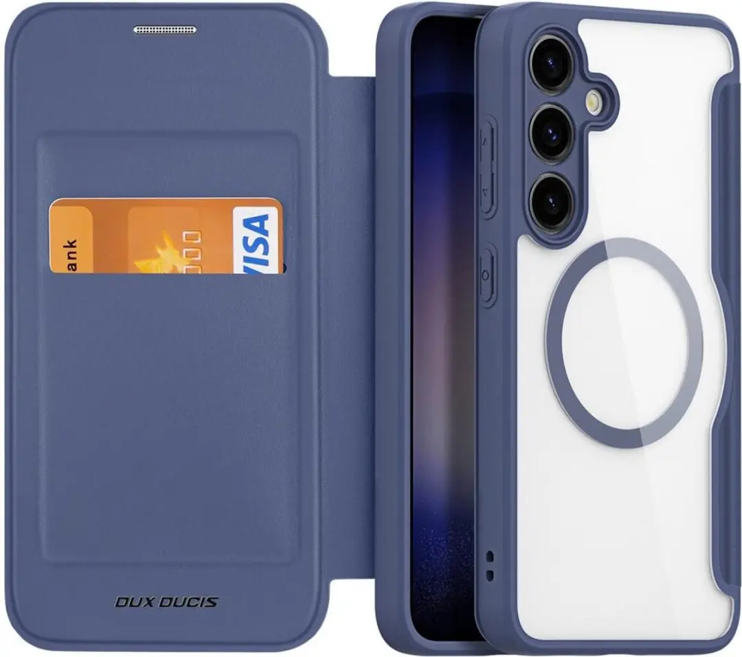 Dux Ducis Skin X Pro Book Case Telefoonhoesje S24 Plus - Donkerblauw