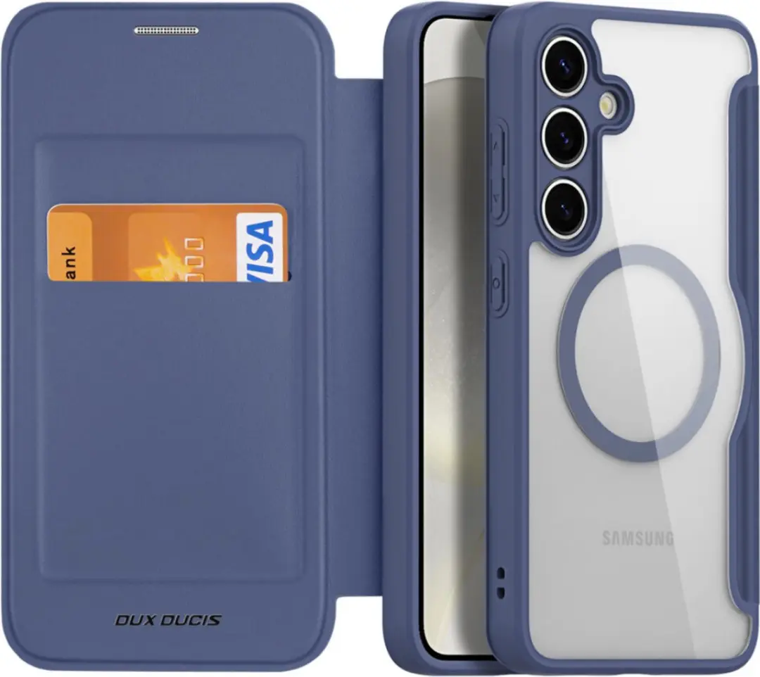 Dux Ducis Skin X Pro Book Case Telefoonhoesje S24 Plus - Donkerblauw