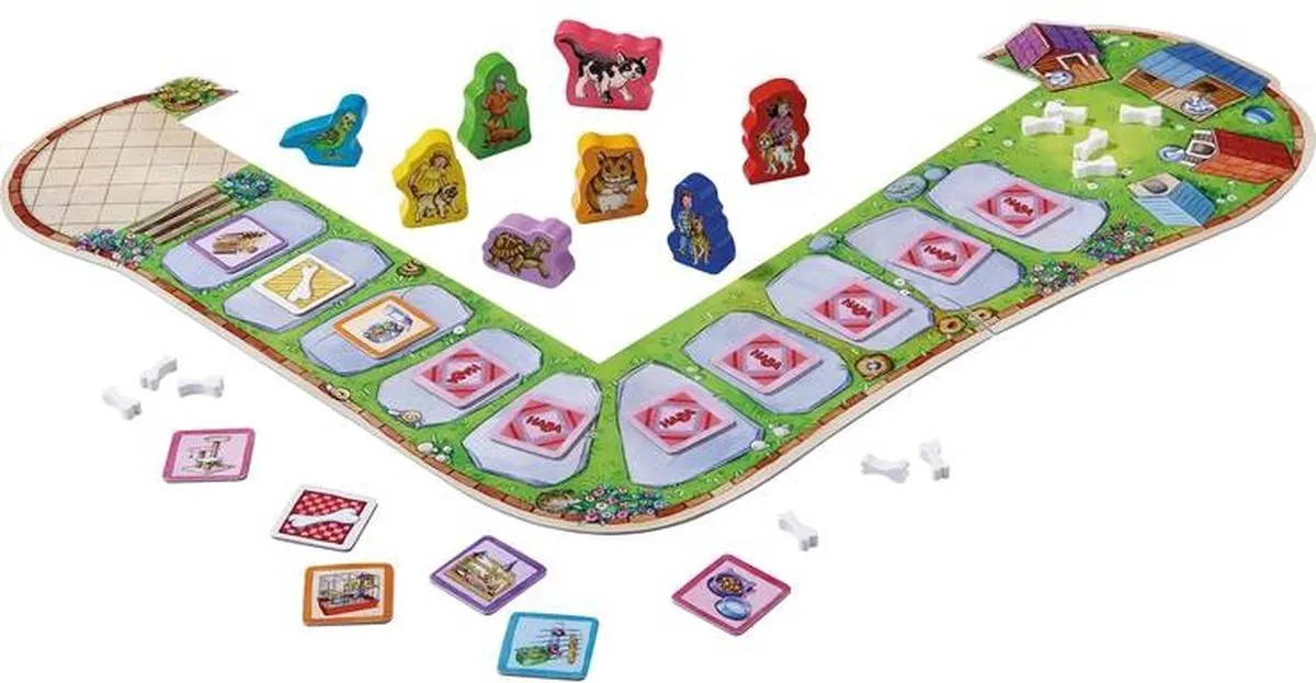 Haba Spel Kinderspel Speelpret huisdieren spelen, puzzelen en voorlezen