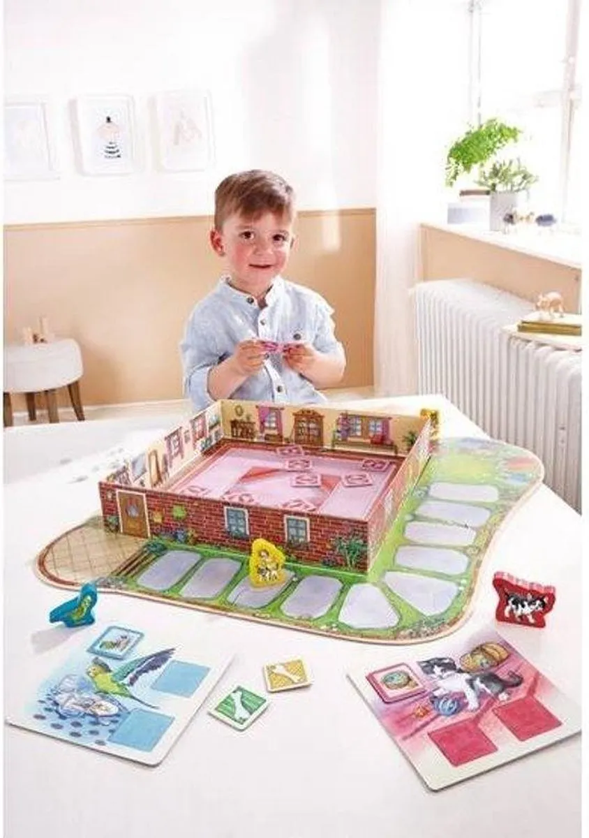 Haba Spel Kinderspel Speelpret huisdieren spelen, puzzelen en voorlezen