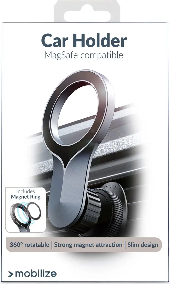 Mobilize Magnet MOB-MAH-001 Telefoonhouder Auto - Zwart