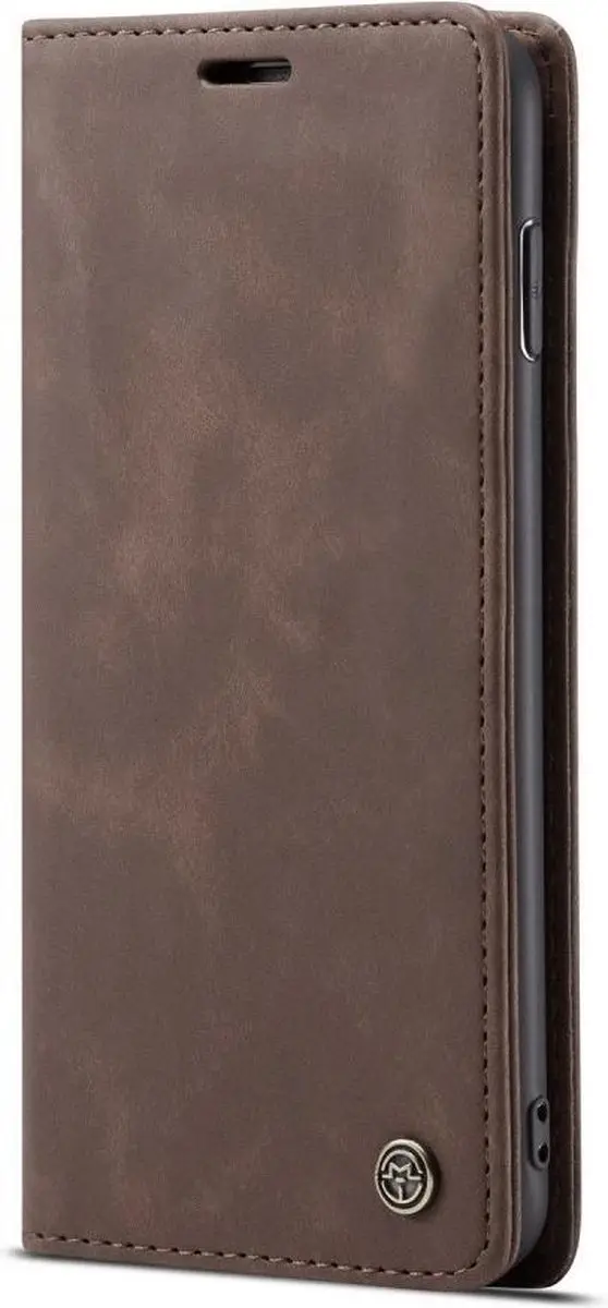 Caseme Book Case Donkerbruin - Samsung Galaxy S10 Hoesje - 2 Pasjes - afbeelding 6 van 6