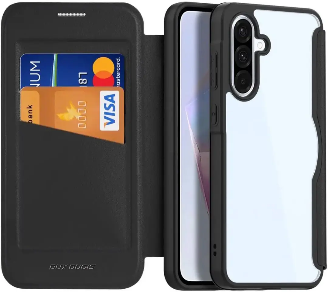 Dux Ducis Skin X Hoesje Samsung Galaxy A36 - 2 Pasjes - Zwart