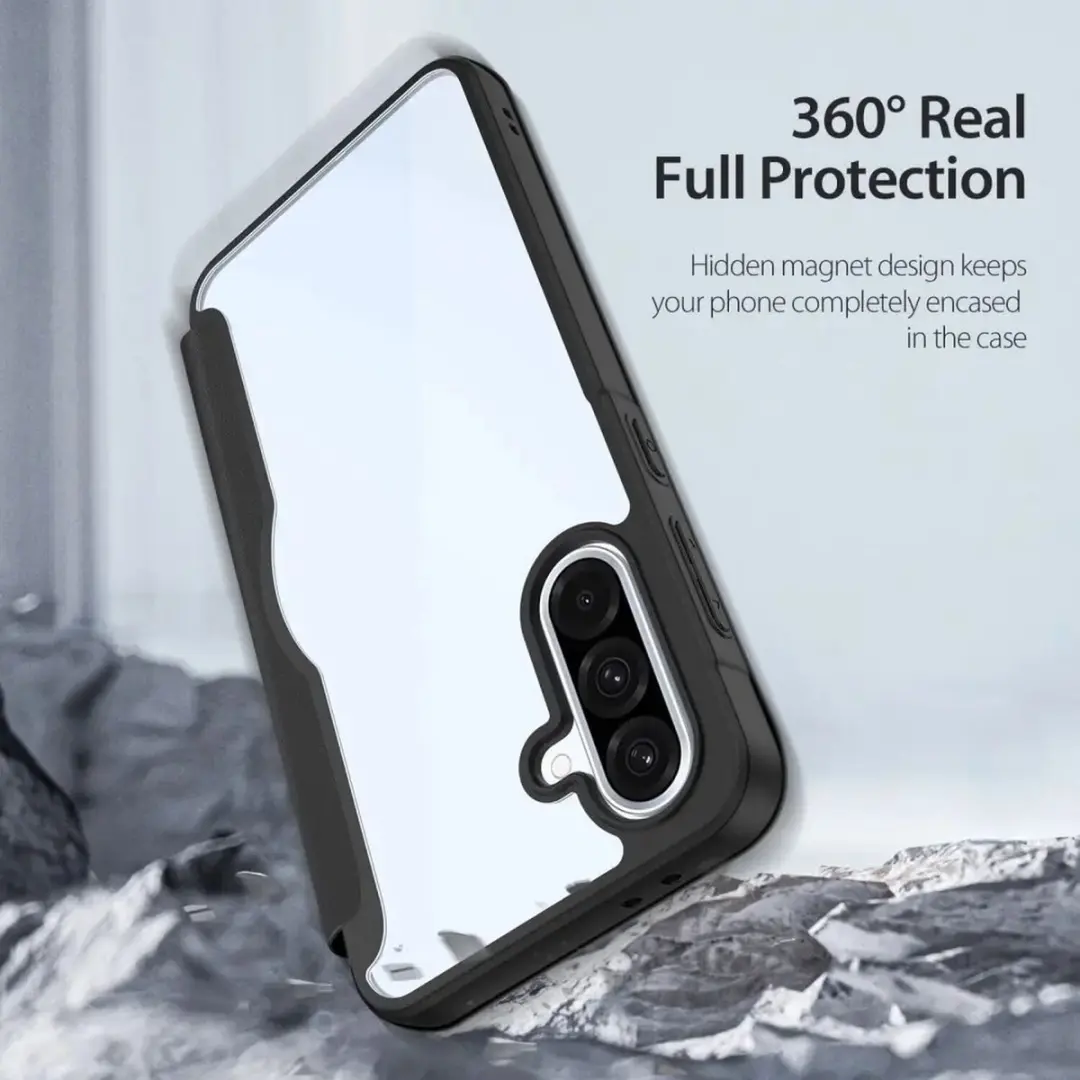 Dux Ducis Skin X Hoesje Samsung Galaxy A36 - 2 Pasjes - Zwart