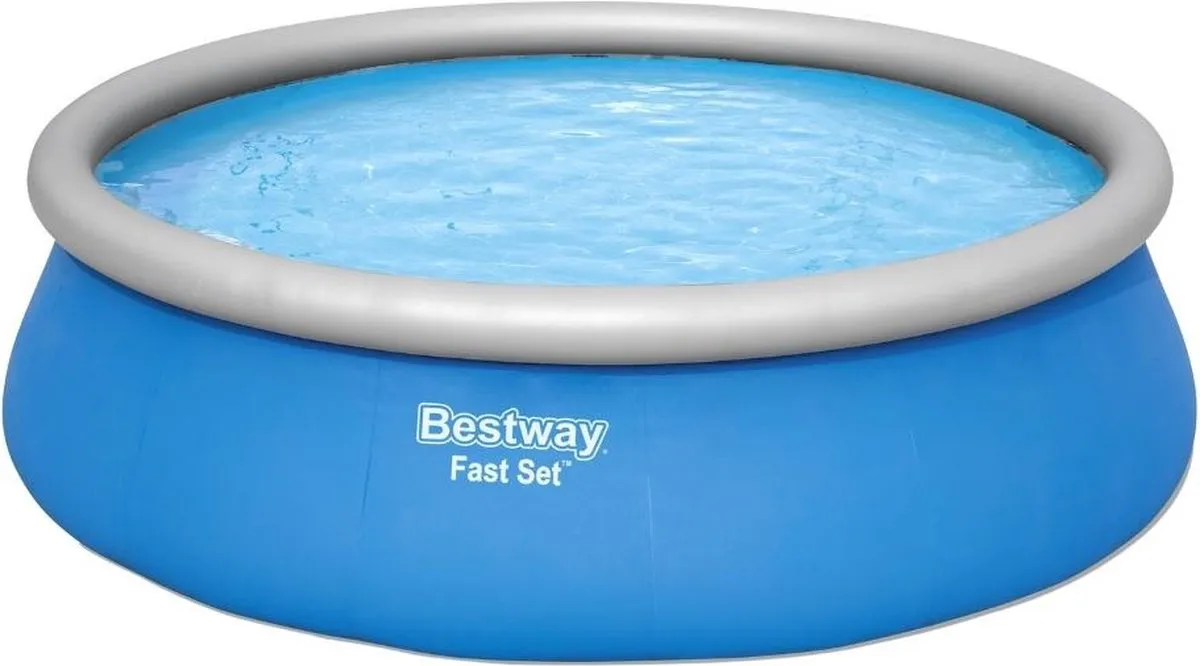 Bestway Fast Set Opblaasbaar Zwembad 457x122cm - Blauw - afbeelding 6 van 6