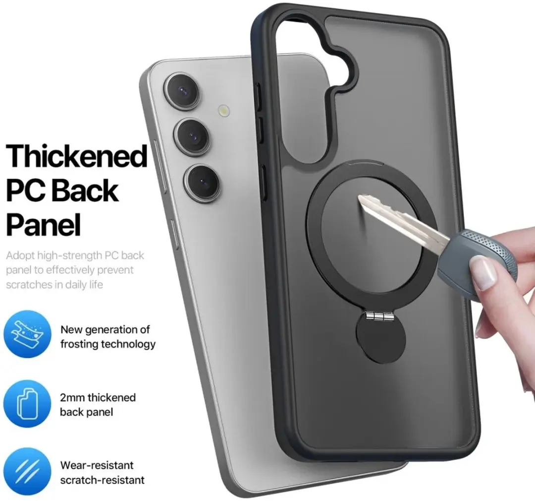 Dux Ducis Yind Magnetic Hoesje Samsung Galaxy S25 Plus - Zwart - afbeelding 6 van 6